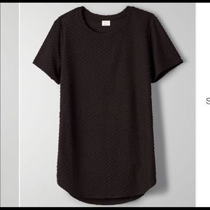Wilfred Capucine T-Shirt Black Textured Aritizia